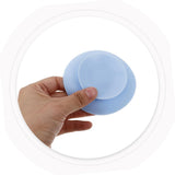 Ciieeo 8 Pieces Suction Cups for Tableware Double-Sided Suction Cups Non-Slip Silicone Suction Cups Mounting Mats for Tableware for Plate, Bowl, Dish, Mug - Side View