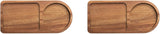 Guihydur 2 x coffee set, wooden, tray for serving food, coffee, tea set, table decoration, accessories C