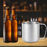 Sanding Beer Mug Stainless Steel Outdoor Water Cup Coffee Cup Home Kitchen Supplies