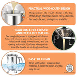 Batter Pourer - 900 ml With Squeeze Lever - Kitchen Aid For Cake And Pie