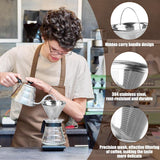 Coffee Strainer - Fine Mesh 100 Mesh Filter - Suitable for 8-12 Cups - Easy to Clean - 45-Degree Angle