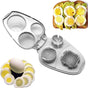 Egg Slicer - 3-in-1 Stainless Steel Slicer - For Eggs and Mushrooms - Precision Cutting Tool - Kitchen Aid