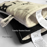 Oven Gloves - Cat Design - For Cooking And Baking - Size 17x31 Cm - Heat Resistant - Side View