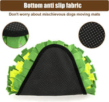 Snuffle Mat - Avocado Design with Foldable - For Dogs and Cats - Green Training Mat - Pet Activity