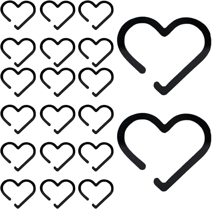 Glass Charm - Glass Accessories 20 Pieces - Accessories Heart Shaped Acrylic Decorations For Women Men Drinks Parties