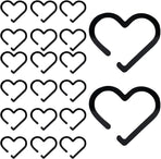 Glass Charm - Glass Accessories 20 Pieces - Accessories Heart Shaped Acrylic Decorations For Women Men Drinks Parties
