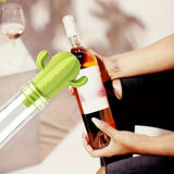 Fangxuee 4pcs Cactus Silicone Wine Stopper - Freshness Preservation Seal for Champagne & Red Wine Bottles, Beverage Accessory - 45-Degree Angle