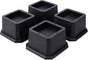 Furniture Risers 2 Inch Bed Risers Heavy Duty Adjustable Bed Lifts for Dorm Rooms Tables Desk Chair Leg Extenders 4-Pack Black