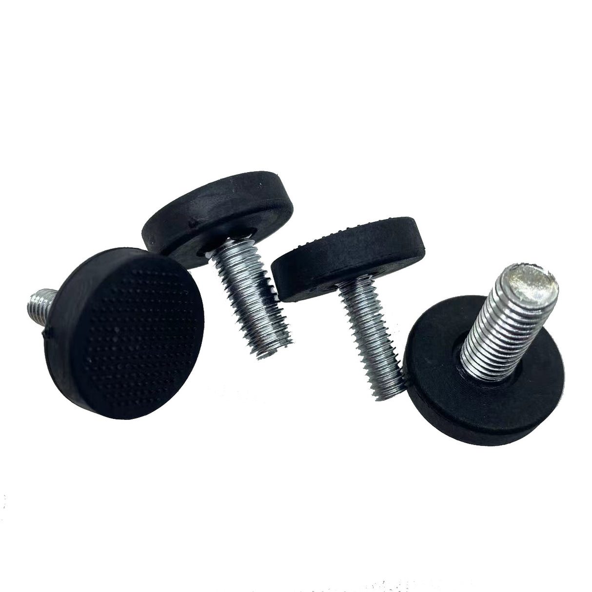 24 Pieces 1/4"-20 Thread Furniture Feet, Black Adjustable Table Leg Leveling Feet, Screw-On Leveling Feet, Leveling Feet Accessories, Table/Chair/Furniture Feet Leveling Feet for School, Bar
