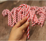 Christmas Decorations - 32 Pieces of Christmas Candy Canes - Red Christmas Hangers - Approx. 15 cm - For Christmas Tree and Interior