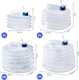 Collapsible Bucket - Collapsible Water Container - Portable & BPA Free Water Tank - Kettle - Bucket - Suitable for Caravan, Camping, Hiking, BBQ, Travel, Outdoor Use - 5L - 45-Degree Angle