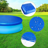 Pool Cover - Round Pool Cover - Round Pool Cover Dust Cover - Suitable for Round Inflatable Pools for Home Use - 10 ft - Front View