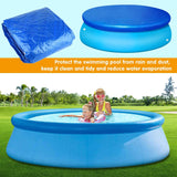 Pool Cover - Round Pool Cover - Round Pool Cover Dust Cover - Suitable for Round Inflatable Pools for Home Use - 10 ft - Top-Down View