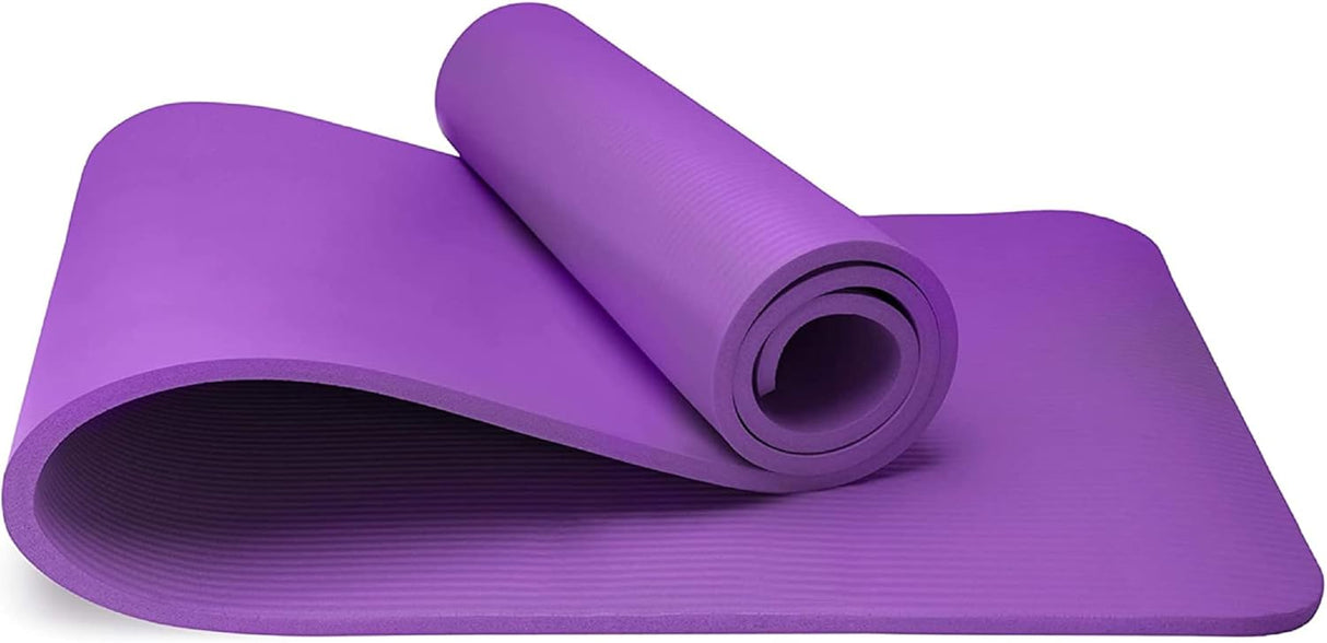 Yoga Mat - Unisex - Non-slip Thick Foam Fitness Exercise Mat - With Portable Strap - Lightweight Home Fitness Equipment - Suitable for Yoga, Pilates, Stretching, Gymnastics Training and Camping