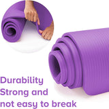 Yoga Mat - Unisex - Non-slip Thick Foam Fitness Exercise Mat - With Portable Strap - Lightweight Home Fitness Equipment - Suitable for Yoga, Pilates, Stretching, Gymnastics Training and Camping