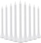 Wooden golf tee - 70 mm - White - 100 pieces