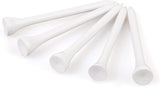 Wooden golf tee - 70 mm - White - 100 pieces