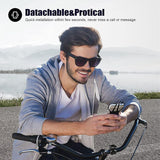 Universal detachable bicycle and motorcycle phone holder - 360° rotatable and adjustable bicycle phone holder - Suitable for phones from 4" to 6.7"