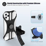 Universal detachable bicycle and motorcycle phone holder - 360° rotatable and adjustable bicycle phone holder - Suitable for phones from 4" to 6.7"