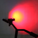 Bicycle lamp - High lumen bicycle headlamp, 2 LEDs - Super bright headlamp - 7 modes for all bicycles, mountain bikes, racing bikes - Rechargeable via USB