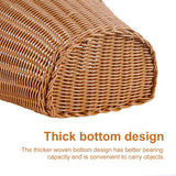 Bicycle basket - D-shaped bicycle basket for the handlebars - Storage box for the handlebars - Woven plastic - With 2 adjustable straps - 45-Degree Angle