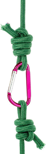 Carabiner - D-ring clip hook - Durable keychain - Camping accessory - Suitable for outdoor fishing, hiking, backpacking - 10 pieces