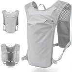 Backpack - Running Hydration Vest - Lightweight Insulated Backpack with 1.5L Hydration Blaster - Suitable for Hiking, Trail Running, Cycling, Racing & Marathons - Gray