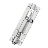 Door Latch - Sliding Latch Made of Stainless Steel 304 with Screws - Suitable for Bathrooms, Bedrooms, Sheds and Garden Toilets - 4