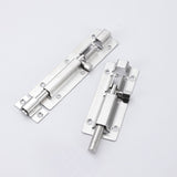 Door Latch - Sliding Latch Made of Stainless Steel 304 with Screws - Suitable for Bathrooms, Bedrooms, Sheds and Garden Toilets - 4
