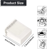 Coffee Filter Bags - with Hanging Loop - Portable Paper Coffee Filters for Most Cups - Travel, Camping, Home, Office - Pack of 100 - Front View