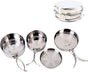 Camping Cookware Set - Multifunctional Portable Stainless Steel Cookware Set - Suitable for 2-3 People - Outdoor Picnic - Set of 4