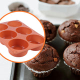 Muffin Tin - Yorkshire Pudding Pan with 6 Cavities - Silicone Cupcake Molds for Baking - Silicone Muffin Molds, Non-Stick Muffin Molds, Cookie Jelly Molds - Pack of 2 - Side View