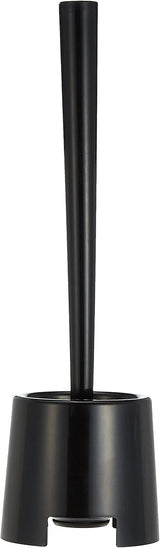 Toilet brush-Toilet holder-Black - Front View