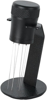 Coffee Mixer - Fabric Mixer with Holder - 6-Pin Coffee Stirrer - Removable and Washable Mixer - Black