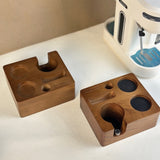 Coffee Tamper - Handle Support - Adjustable Multifunctional Solid Wood Tamper Base - 51/54 mm - Front View