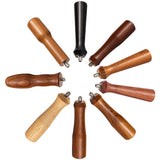 Coffee solid wood handle - wooden products modified wooden handle accessories coffee handle handle - coffee maker handle - black model - 1 piece