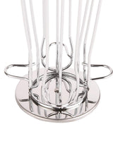 Coffee capsule holder - 40 capsules Coffee pod holder - Coffee pod holder - Silver - Top-Down View