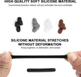 Silicone Ear Hooks - Eyeglass Accessories - Anti-slip and Anti-fall Leg Straps - Fixed Glasses Frame - Suitable for Reading, Sports and Other Activities - 10 Pairs - Front View