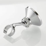 Shower Head Bracket - Adjustable Bracket - Bathroom Chrome Wall Mount - 22mm - Front View