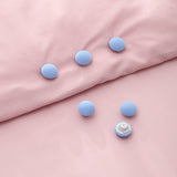 Duvet Clips - Duvet Clips - New Mushroom Duvet Fasteners - Needleless Sheets - Duvet Fastening Tool - 12 Pieces - Side View