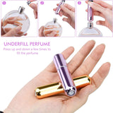 Perfume Spray Bottle 5ml - Mini Travel Atomizer Bottle - Empty Atomizer Bottle with Filling Opening - With Viewing Window - Wallet-Friendly Essential Oil Toner Aftershave - Pack of 5