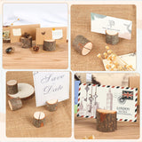 Wooden Place Cards (20) + Kraft Cards (20) - Wooden Card Holders - Wooden Place Cards - Rustic Wooden Photo Holders - Wedding Decorations
