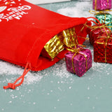 Gift bag - Christmas gift bag - Christmas candy bag - Peace Apple packaging bag - Apple bag - Random style - Red - 12 pieces - Side View
