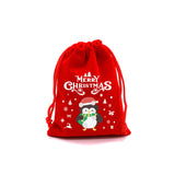 Gift bag - Christmas gift bag - Christmas candy bag - Peace Apple packaging bag - Apple bag - Random style - Red - 12 pieces - Top-Down View