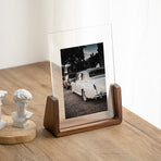 Photo Frame - Solid Wood Photo Frame - Acrylic - Table Decoration - Creative Gift Ornaments - U-Shaped Photo Frame - 178*127mm