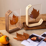 Photo Frame - Black Walnut - Transparent Acrylic Display Stand - Picture Frame, Photo Frame, Desk Ornament - 10*15CM
