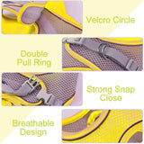 Cat Harness - Cat Harness and Leash Set - Soft, Adjustable, Escape-Proof Cat Leash - Breathable, Comfortable Vest for Easy Putting on, Suitable for Small Dogs and Kittens, Suitable for Outdoor Walks - Yellow XS - Side View