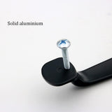 Cabinet handles, children's room handles, cabinet knobs, drawer pulls for wardrobes, kitchen handles - aluminum alloy - 2 pieces - (post spacing 96 mm) - Top-Down View