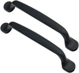 Cabinet handles, children's room handles, cabinet knobs, drawer pulls for wardrobes, kitchen handles - aluminum alloy - 2 pieces - (post spacing 128 mm)