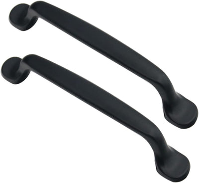 Cabinet handles, children's room handles, cabinet knobs, drawer pulls for wardrobes, kitchen handles - aluminum alloy - 2 pieces - (post spacing 128 mm)